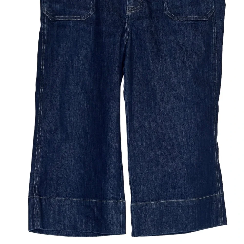 Level 99 Capri Dark Blue Cropped Size 27 Jeans - Picture 3 of 10